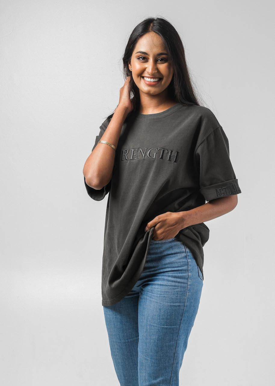 Strength Embroidered T-Shirt